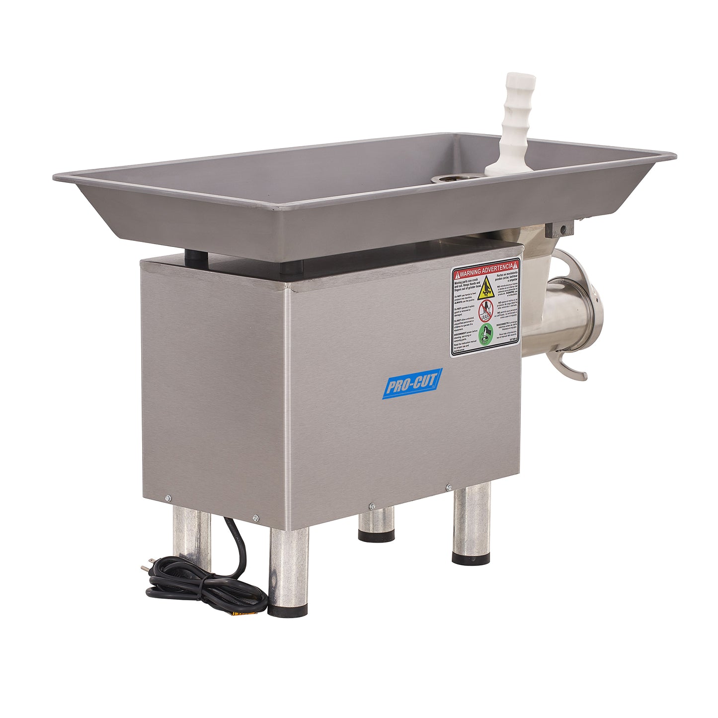 Pro-Cut KG‐22W‐XP‐SS #22 Stainless Steel Meat Grinder