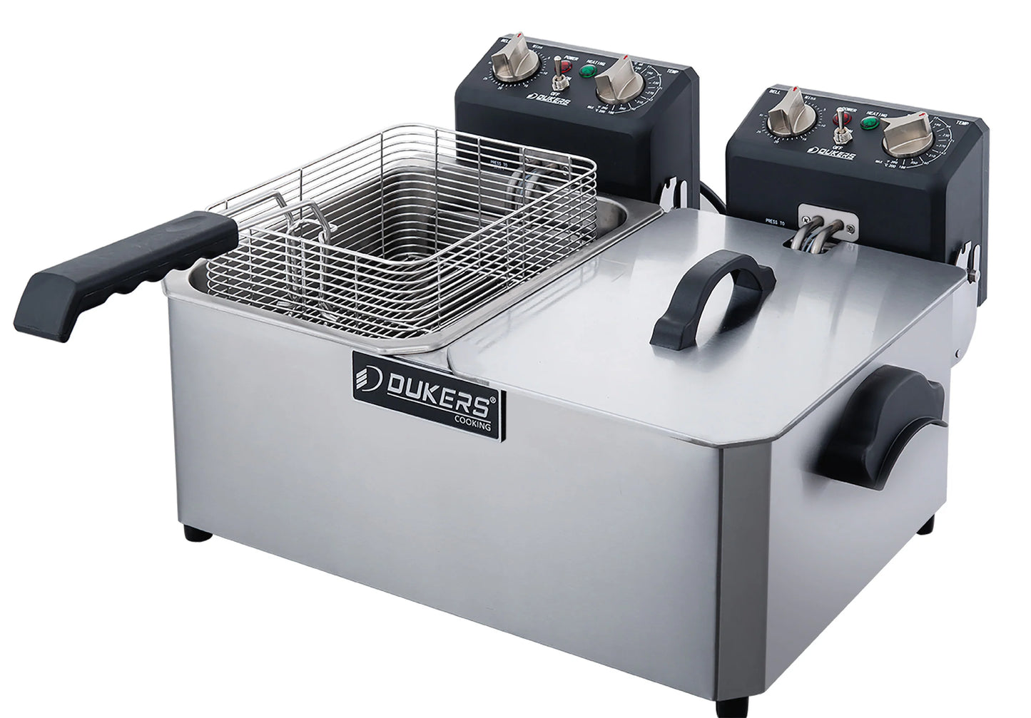 Dukers DCF7ED Two Basket Electric Fryer