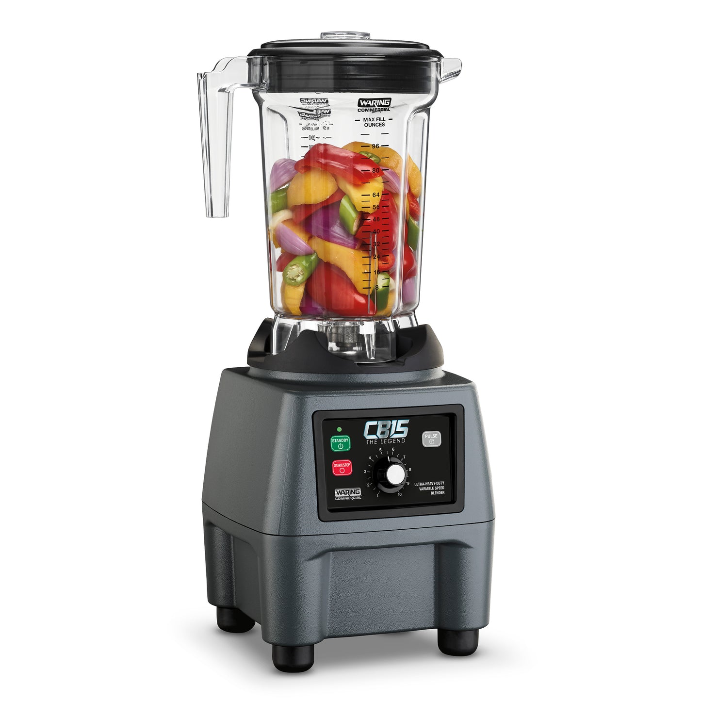 Waring CB15VP 3.75 HP Blender, 1 Gallon, Variable Speed with Copolyester Jar