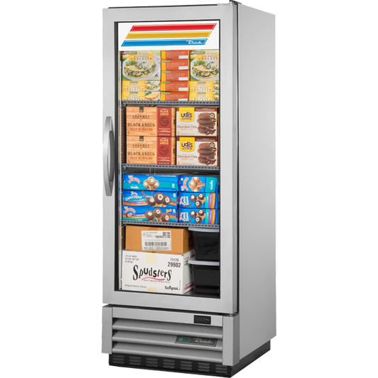 True T-12FG-HC~FGD01 Reach-In Glass Swing Door -10ºF Freezer