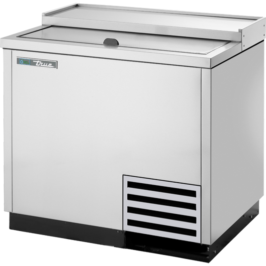 True T-36-GC-S-HC Solid Slide Lid Stainless Steel Glass and Plate Chiller/Froster