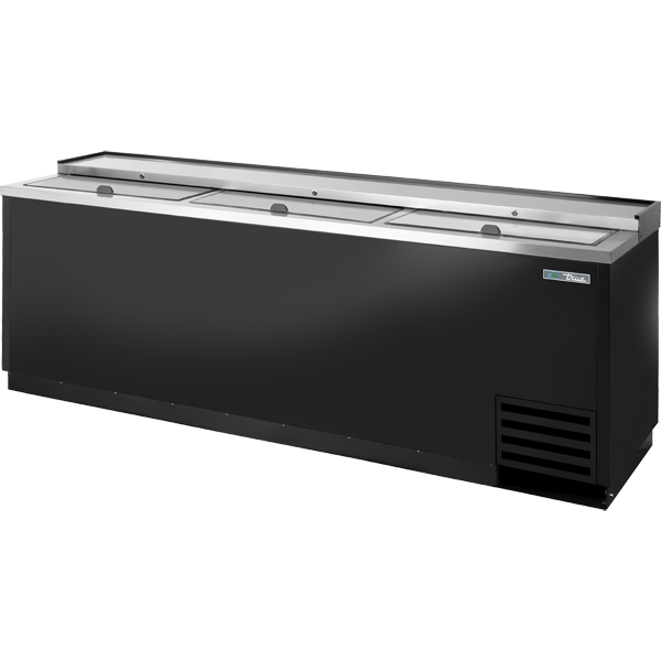 True TD-95-38-HC Solid Slide Lid Deep Well Horizontal Bottle Cooler