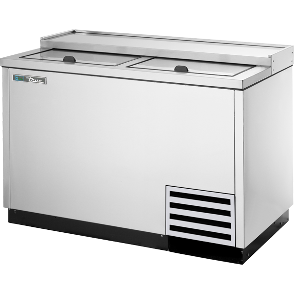 True T-50-GC-S-HC Solid Slide Lid Stainless Steel Glass and Plate Chiller/Froster