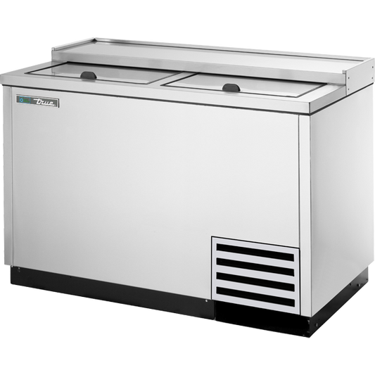True T-50-GC-S-HC Solid Slide Lid Stainless Steel Glass and Plate Chiller/Froster