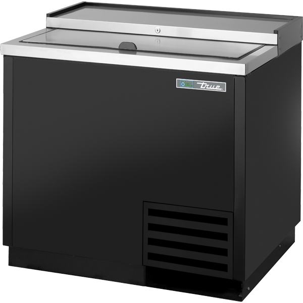True TD-36-12-HC Solid Slide Lid Deep Well Horizontal Bottle Cooler