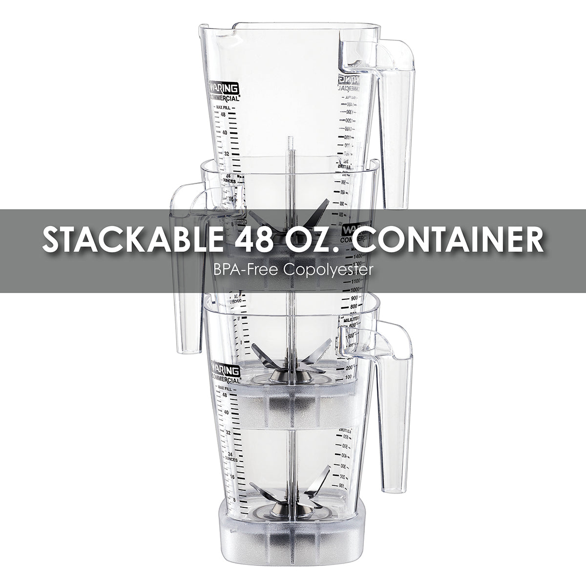 Waring MX1000XTXP 3.5 HP Blender w/ Paddle Switches & 48 oz. BPA-Free Copolyester Container
