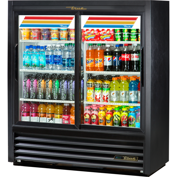 True GDM-41SL-54-HC-LD Slide Door Lower Height Narrow Depth Refrigerator