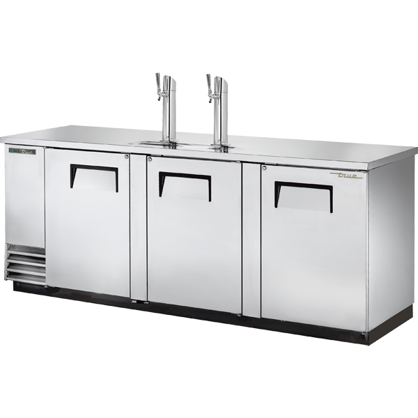 True TDD-4-S-HC Solid Swing Door Stainless Steel Direct Draw Beer Dispenser