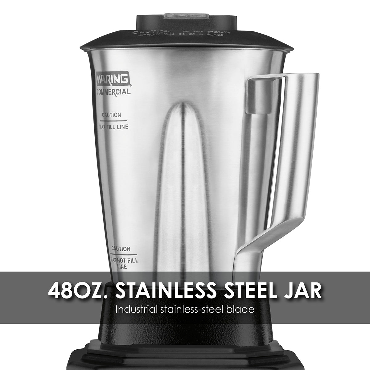 Waring TBB145S4 2 HP Blender, Toggle Switches, with 48 oz. BPA-Free Stainless Steel Container