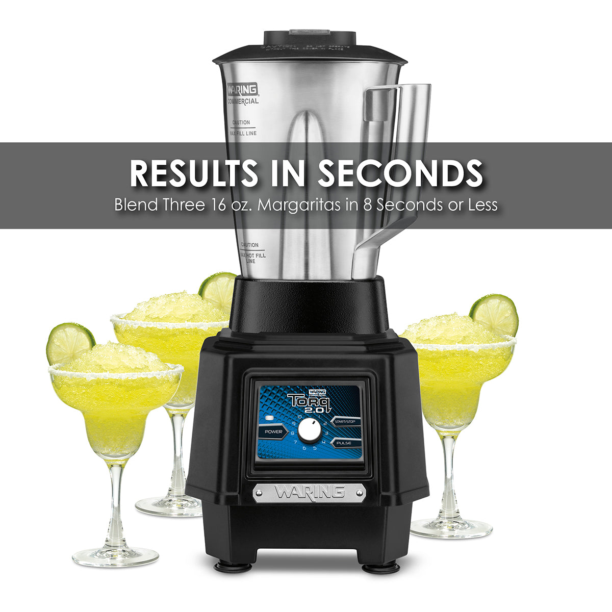 Waring TBB175S4 2 HP Blender,Variable Dial Controls with 48 oz. Stainless Steel Container