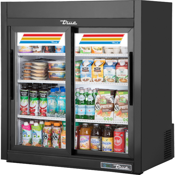 True GDM-09-SQ-HC-LD Counter-Top Squared Refrigerator