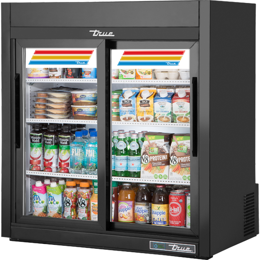 True GDM-09-SQ-HC-LD Counter-Top Squared Refrigerator