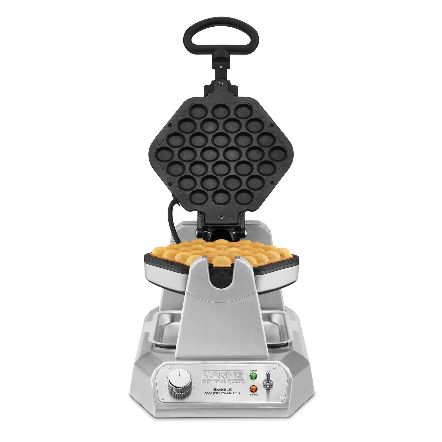 Waring WBW300X Heavy-Duty Bubble Waffle Maker with Serviceable Plates — 120V, 1200 Watts