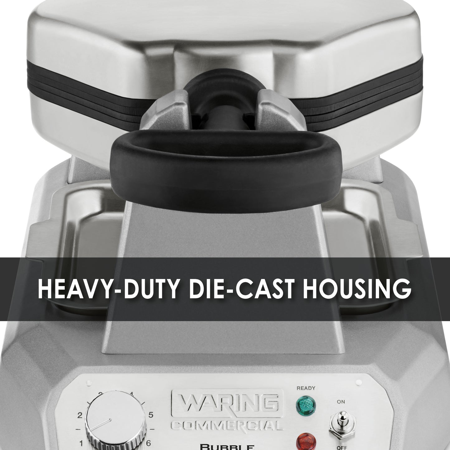 Waring WBW300X Heavy-Duty Bubble Waffle Maker with Serviceable Plates — 120V, 1200 Watts