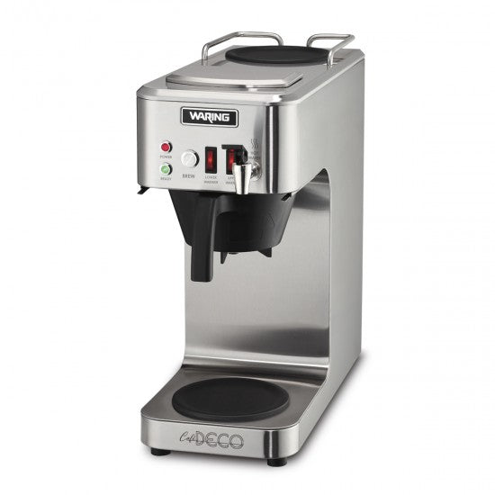 Waring WCM50P Automatic Coffee Brewer, Two Warmers, Hot Water Faucet