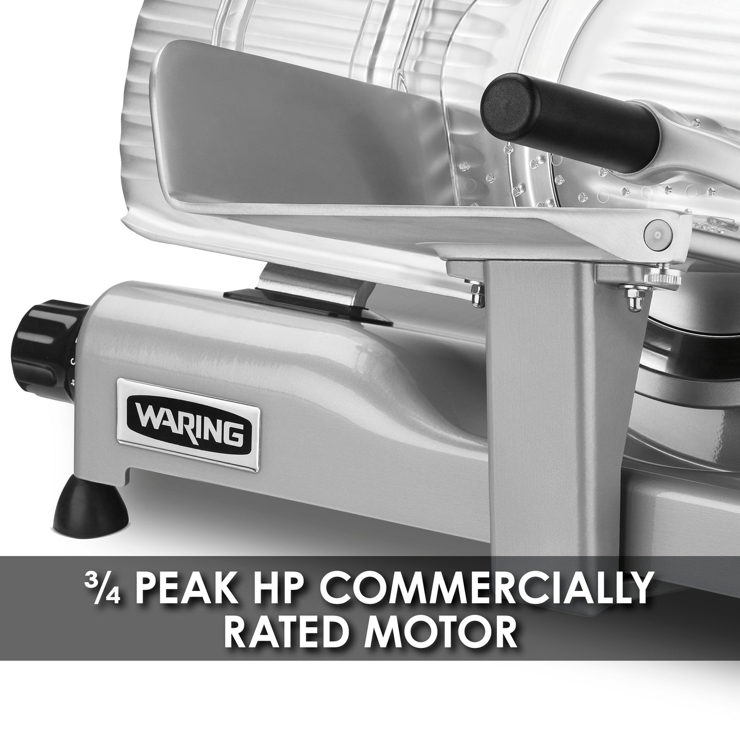 Waring WCS250SV 10 Inch Food Slicer- Silver