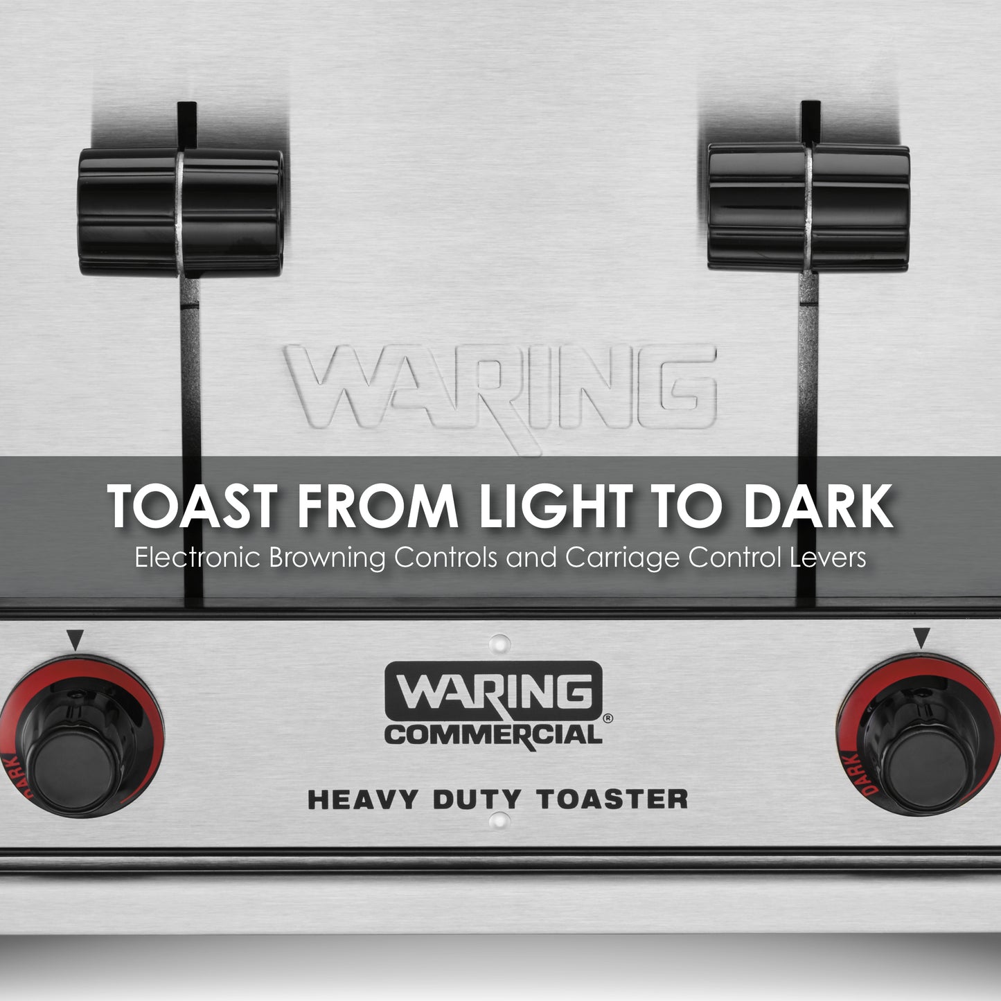 Waring WCT800 4-Slice Heavy-Duty Commercial Toaster, 120V, 19 Amp