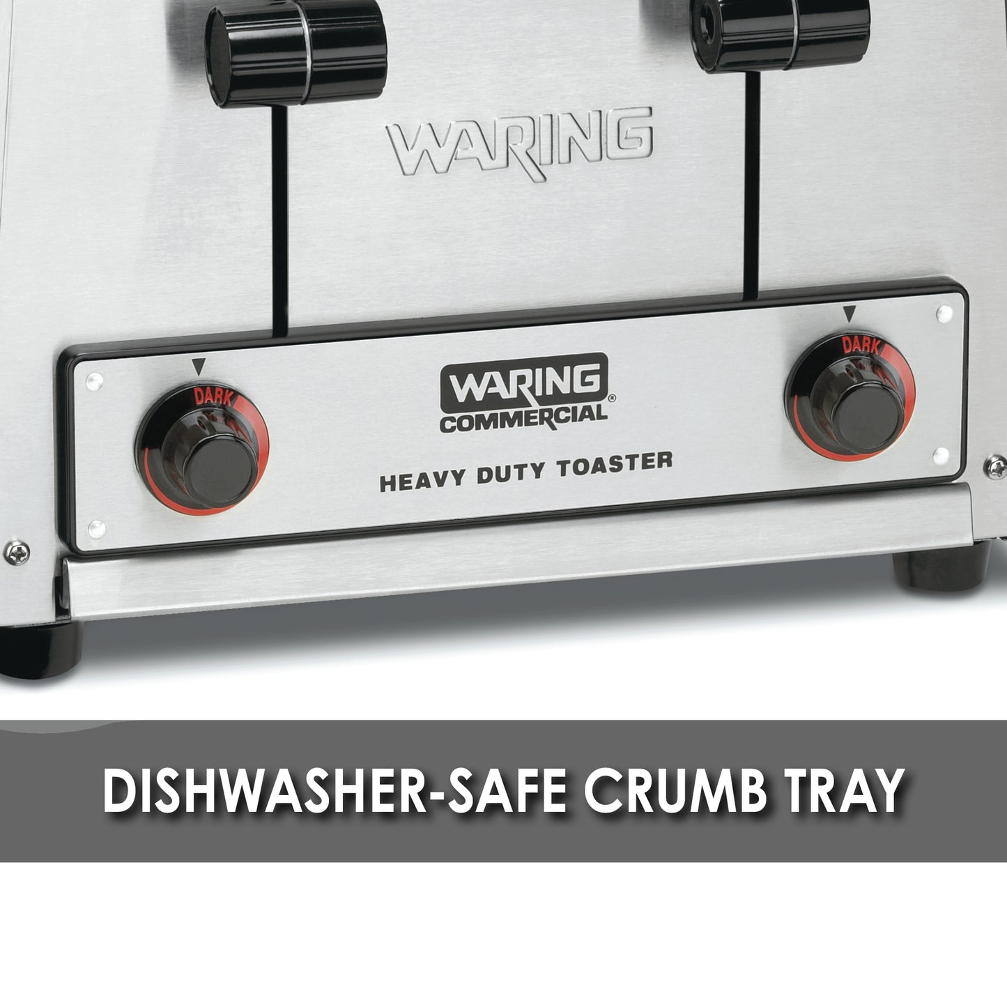 Waring WCT800 4-Slice Heavy-Duty Commercial Toaster, 120V, 19 Amp
