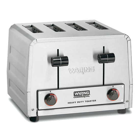 Waring WCT800RC 4-Slice Heavy-Duty Commercial Toaster, 120V, 15 Amp