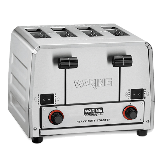 Waring WCT850 4-Slice Heavy-Duty Switchable Bagel/Toast Toaster, 208V