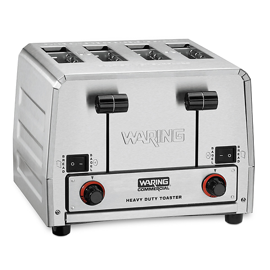 Waring WCT850RC 4-Slice Heavy-Duty Switchable Bagel/Toast Toaster, 120V
