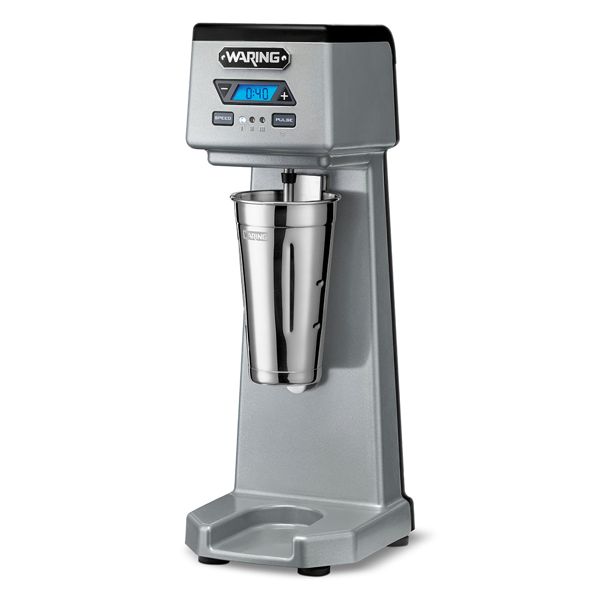 Waring WDM120TX Heavy-Duty Single-Spindle Drink Mixer with Timer, 1 Cup Included