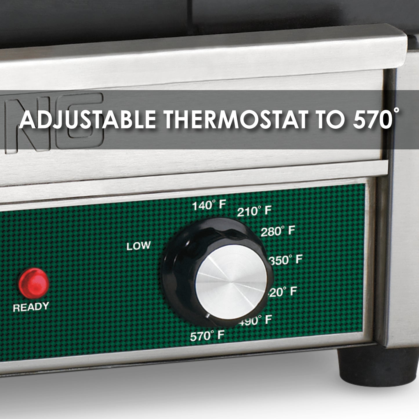 Waring WFG250T Tostato Supremo® Large Flat Toasting Grill with Timer — 120V (14.5" x 11" cooking surface)