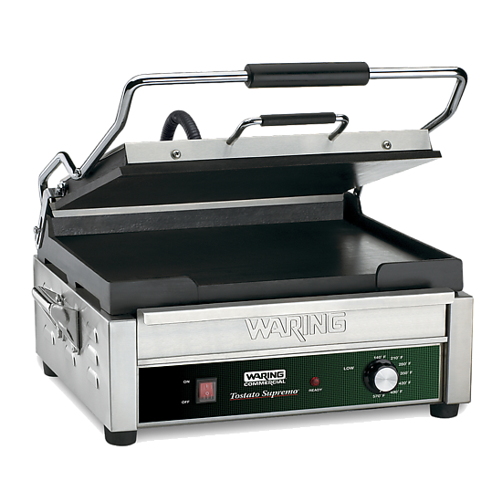 Waring WFG275 Full-Sized 14" x 14" Flat Toasting Grill — 120V (14" x 14" cooking surface)