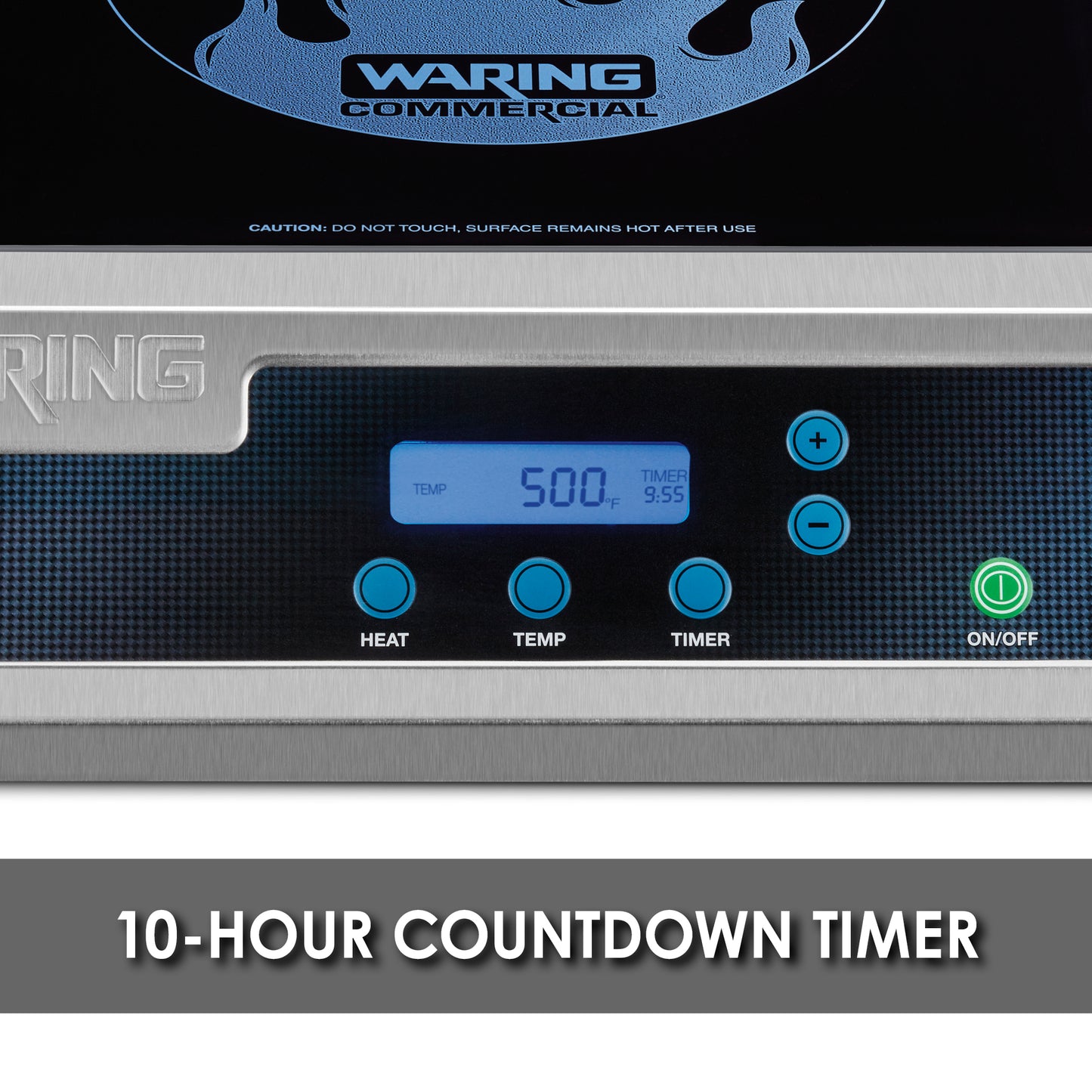 Waring WIH400 Heavy-Duty Commercial Induction Range, 120V, 1800W