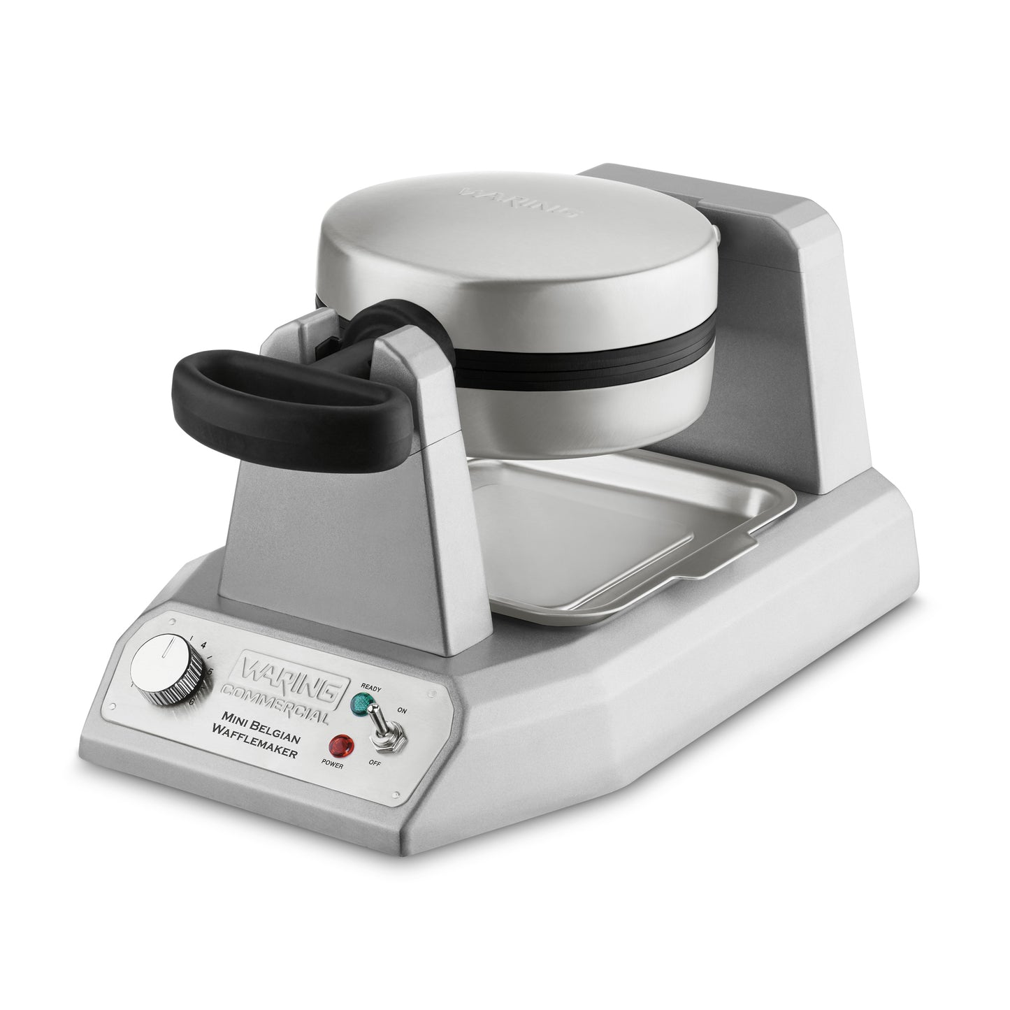Waring WMB400X Heavy-Duty Mini-Belgian Waffle Maker with Serviceable Plates — 120V, 1200 Watts