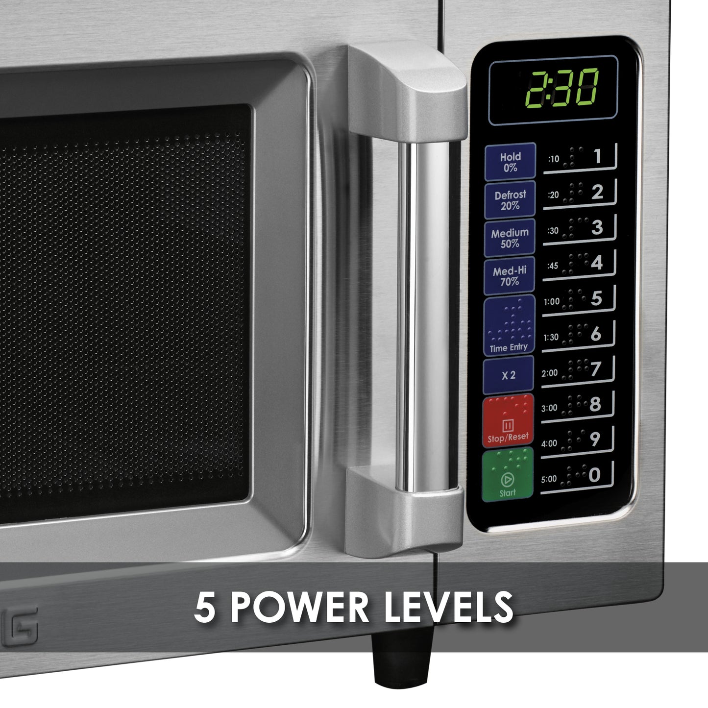 Waring WMO90 Medium-Duty Microwave Oven, .9 Cubic Feet, 120V-1000W