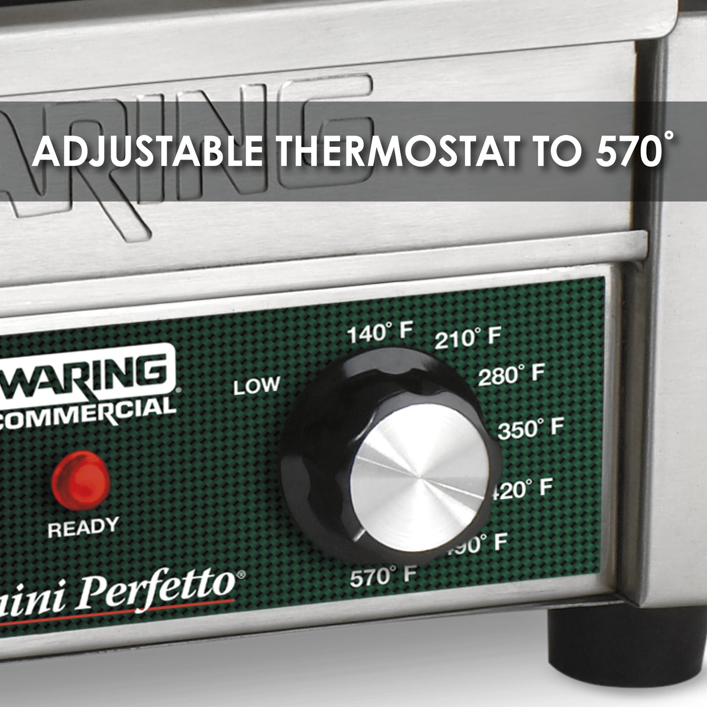 Waring WPG150 Panini Perfetto® Compact Panini Grill — 120V (9.75" x 9.25" cooking surface)
