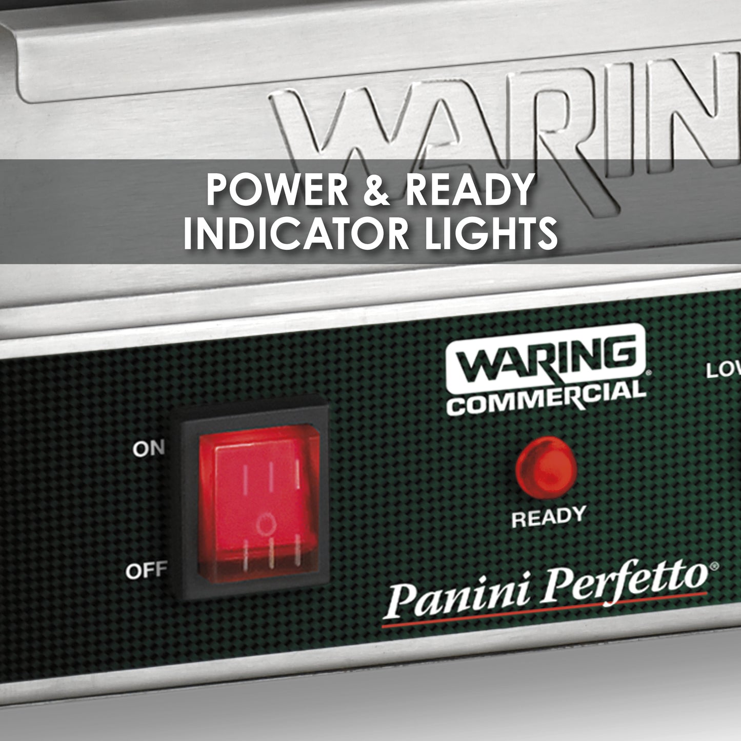 Waring WPG150 Panini Perfetto® Compact Panini Grill — 120V (9.75" x 9.25" cooking surface)