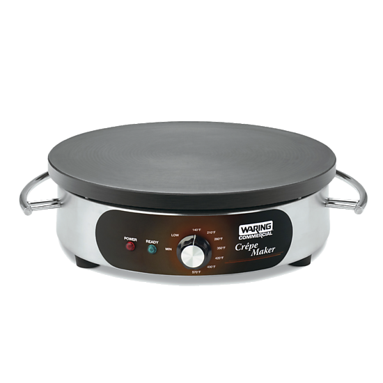 Waring WSC160X 16" Electric Crêpe Maker, 120V, 1800W, Spreader and Spatula included