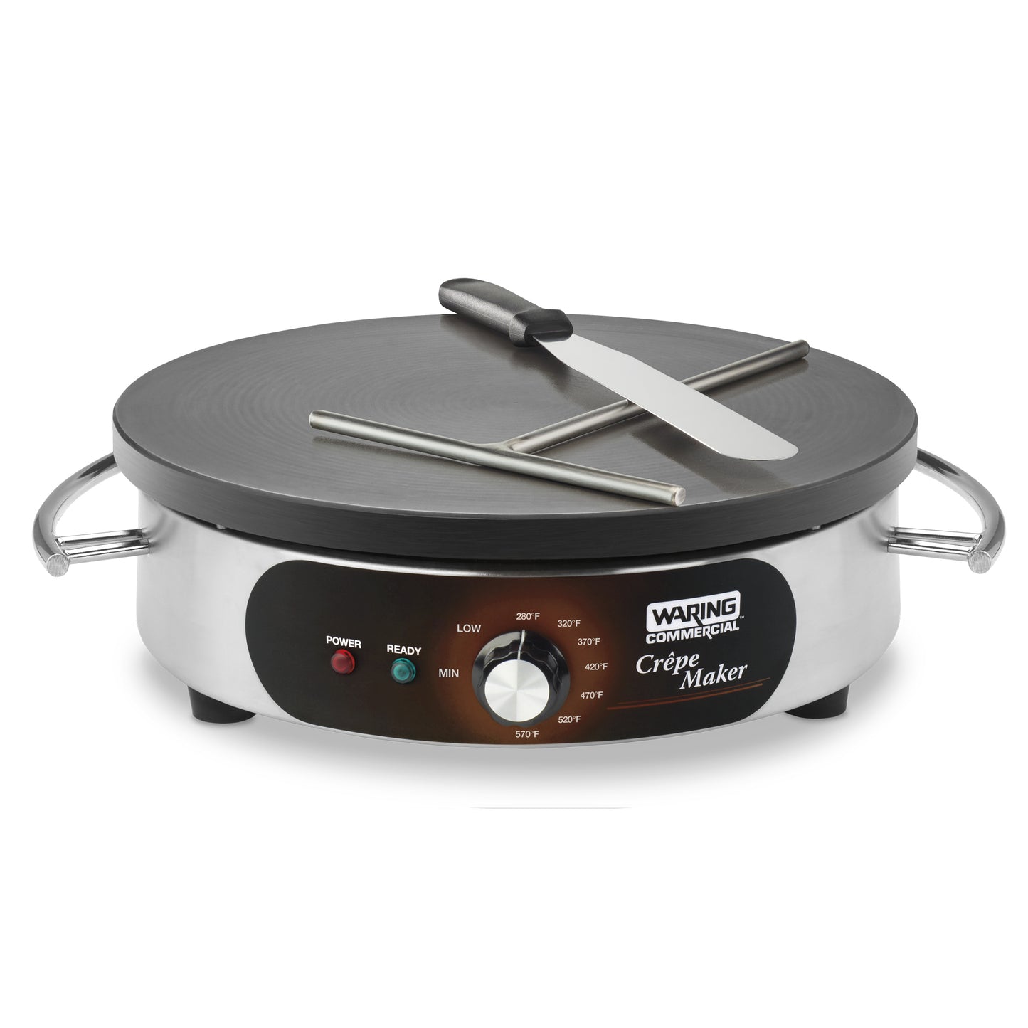 Waring WSC160X 16" Electric Crêpe Maker, 120V, 1800W, Spreader and Spatula included