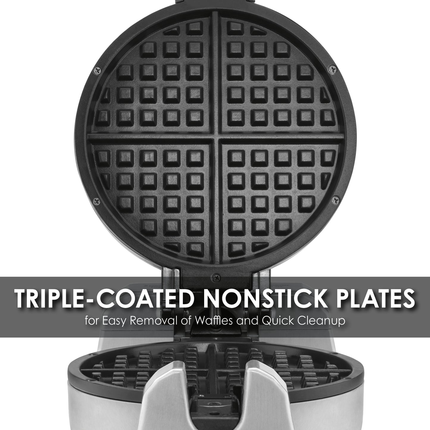 Waring WWD180X Heavy-Duty Classic Waffle Maker with Serviceable Plates — 120V, 1200W