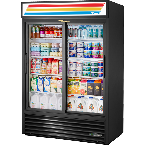 True GDM-47-HC-LD Slide Door Refrigerator