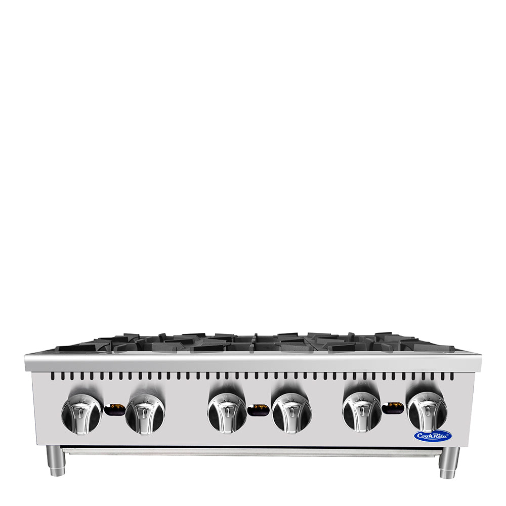 Atosa ACHP-6 HD 36'' (6) Burner Hotplate with Total 192,000 B.T.U.