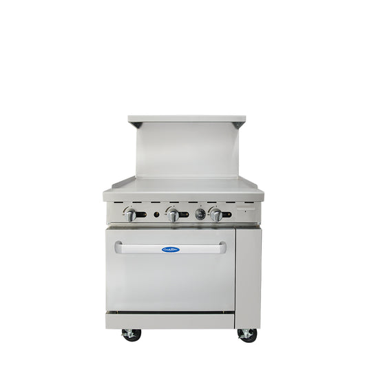 Atosa AGR-36G 36″ Gas Range with 36″ Griddle (Castors Included)