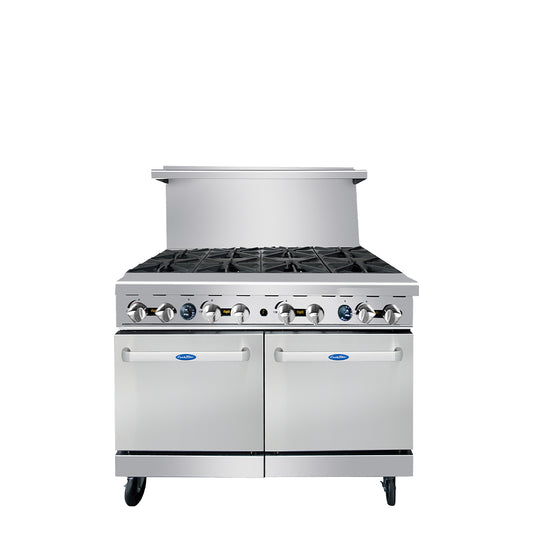 Atosa AGR-8B 48″ Gas Range with Eight (8) Open Burners (Castors Included)