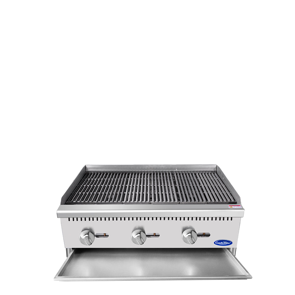 Atosa ATCB-36* HD 36'' Char-rock Broiler with Total 105,000 B.T.U.