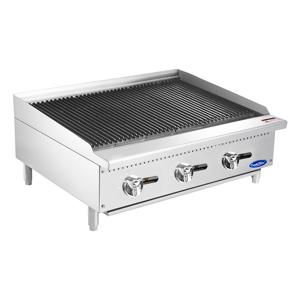 Atosa ATCB-36* HD 36'' Char-rock Broiler with Total 105,000 B.T.U.