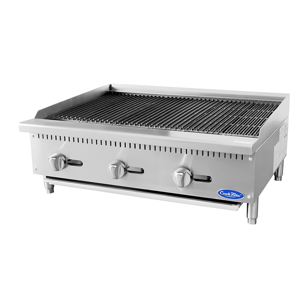 Atosa ATCB-36* HD 36'' Char-rock Broiler with Total 105,000 B.T.U.