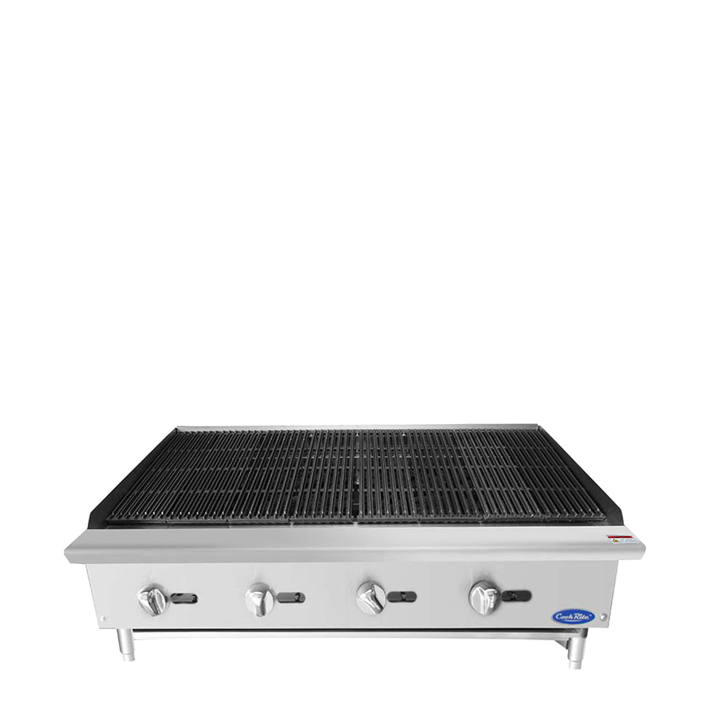 Atosa ATCB-48* HD 48'' Char-rock Broiler with Total 140,000 B.T.U.