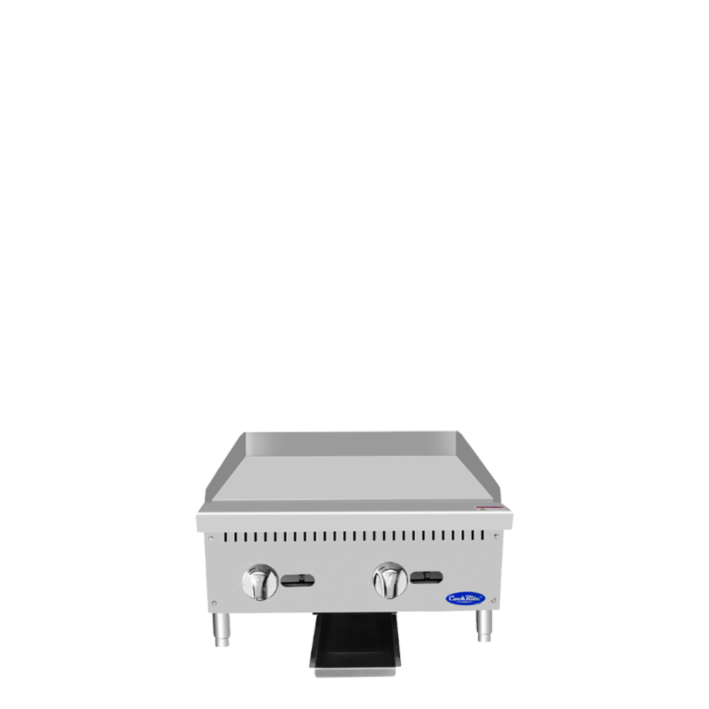 Atosa ATMG-24* HD 24'' Manual Griddle with Total 60,000 B.T.U.