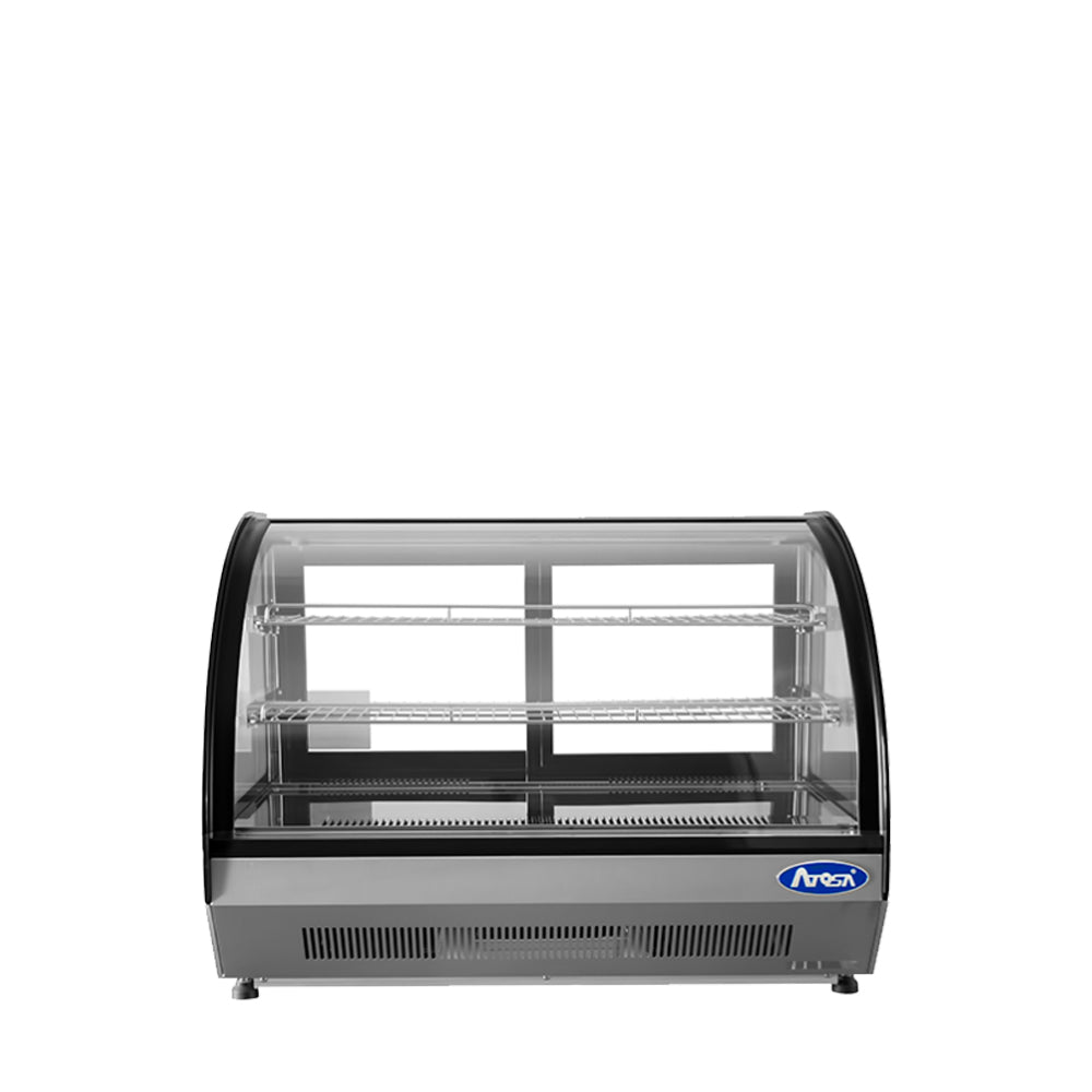 Atosa CRDC-46 Countertop Refrigerated Display Curved, 4.6 Cu Ft