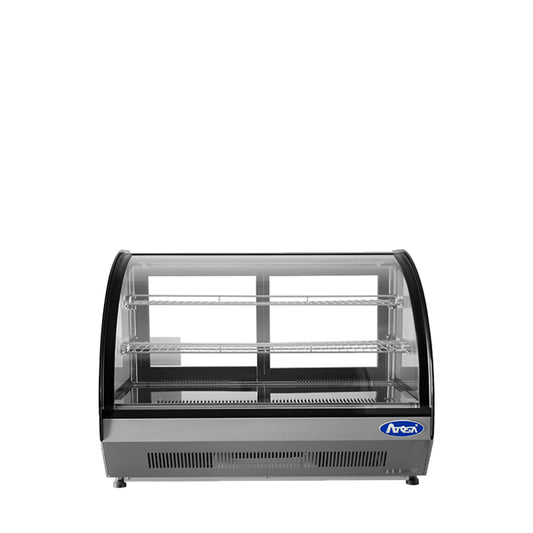 Atosa CRDC-46 Countertop Refrigerated Display Curved, 4.6 Cu Ft