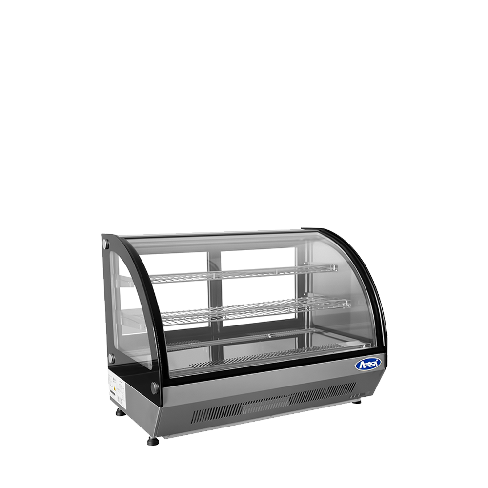 Atosa CRDC-46 Countertop Refrigerated Display Curved, 4.6 Cu Ft