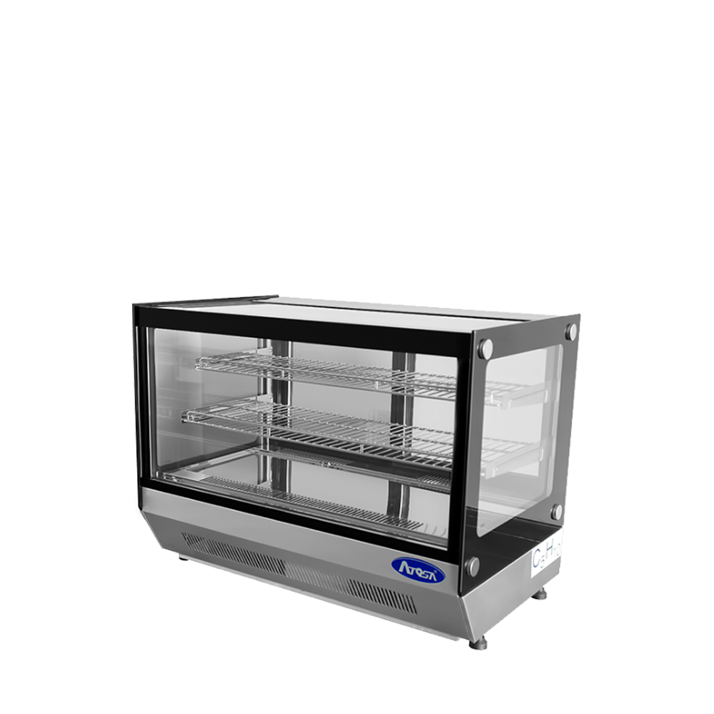Atosa CRDS-56 Countertop Refrigerated Display Square, 5.6 Cu Ft