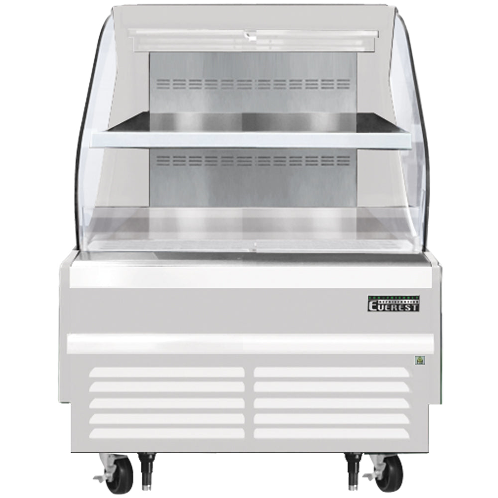 Everest Refrigeration EOMH-36-W-35-T Horizontal Open Air Merchandiser - White Exterior